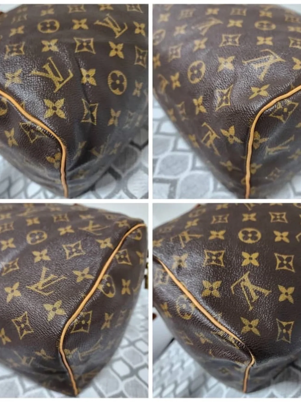 Authentic LOUIS VUITTON Monogram Speedy 30 Brown/Beige